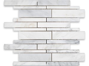 Oriental White Marble Linear Random Polished or Honed